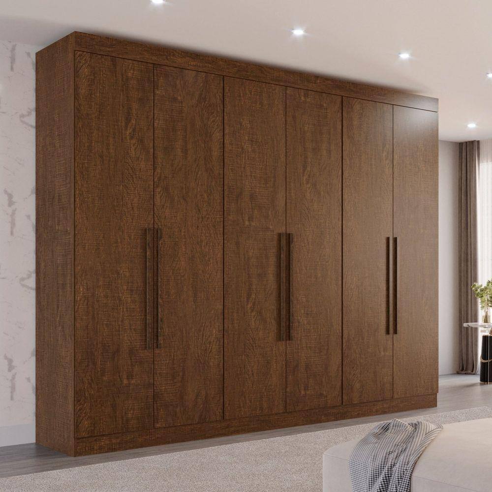 Guarda-Roupa Casal 6 Portas 6 Gavetas ÓRion Premium Ipê