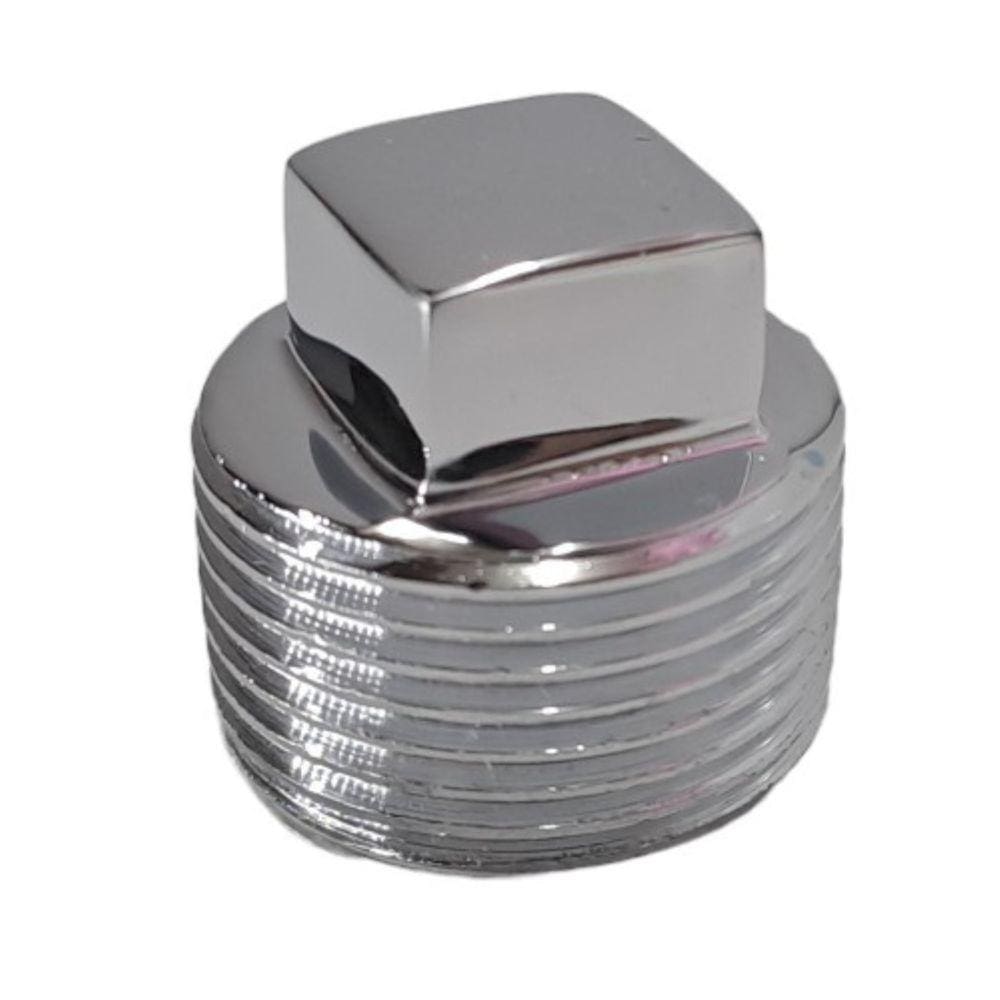 Plug Rosca Macho 3/4 Cromado