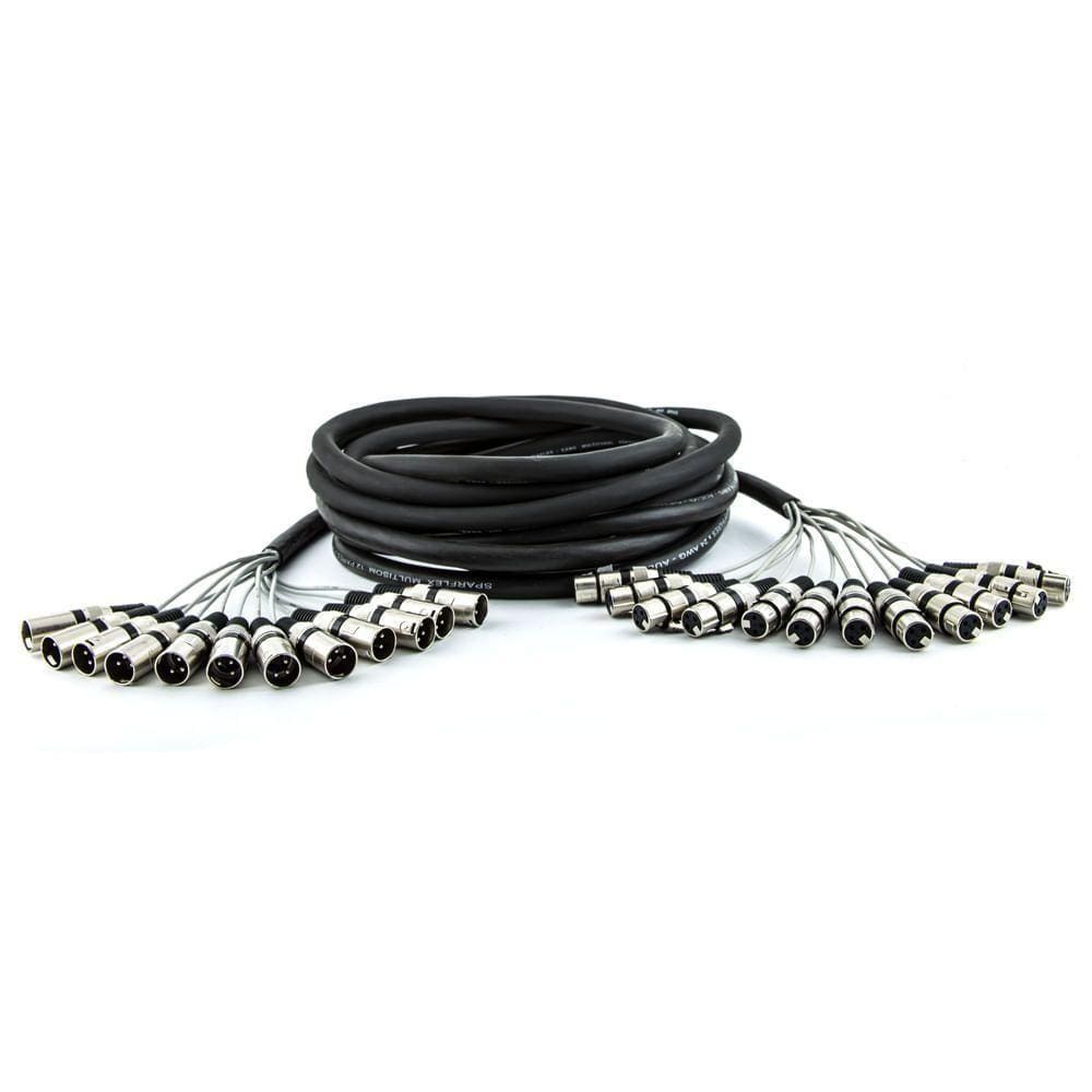 Multicabos Com Conectores Xlr 12 Vias Cirilo Cabos 35m