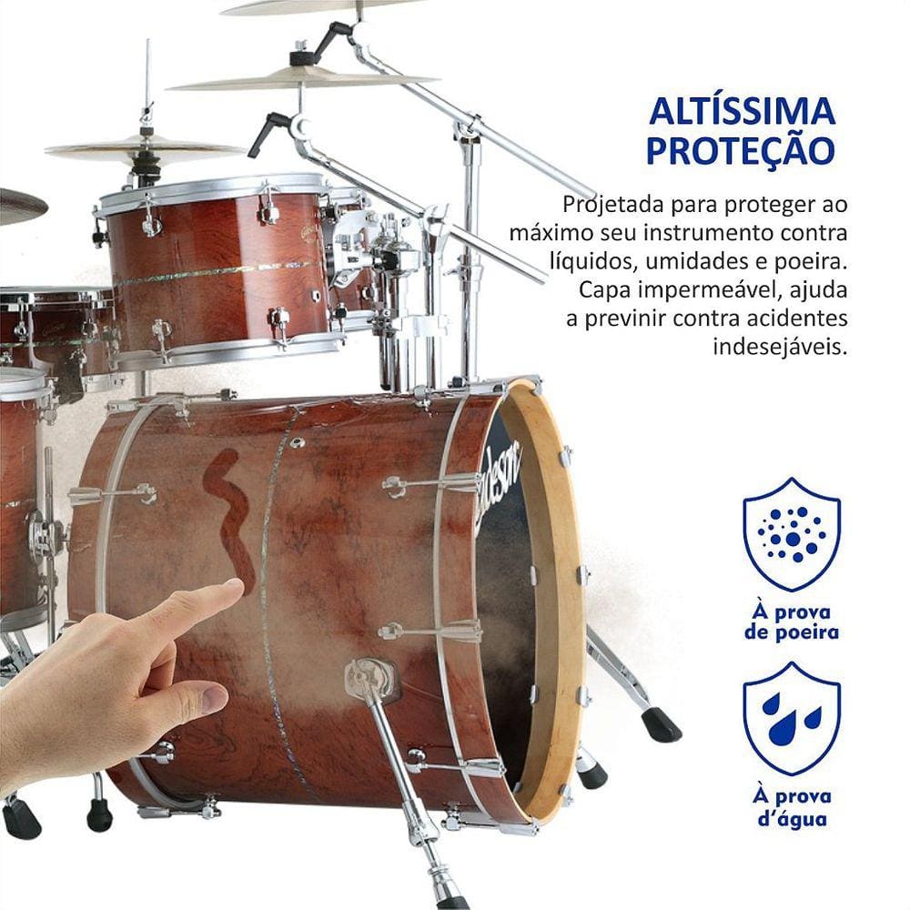 Capa De Proteção Para Bateria Acústica Dupla Face - Anti UV