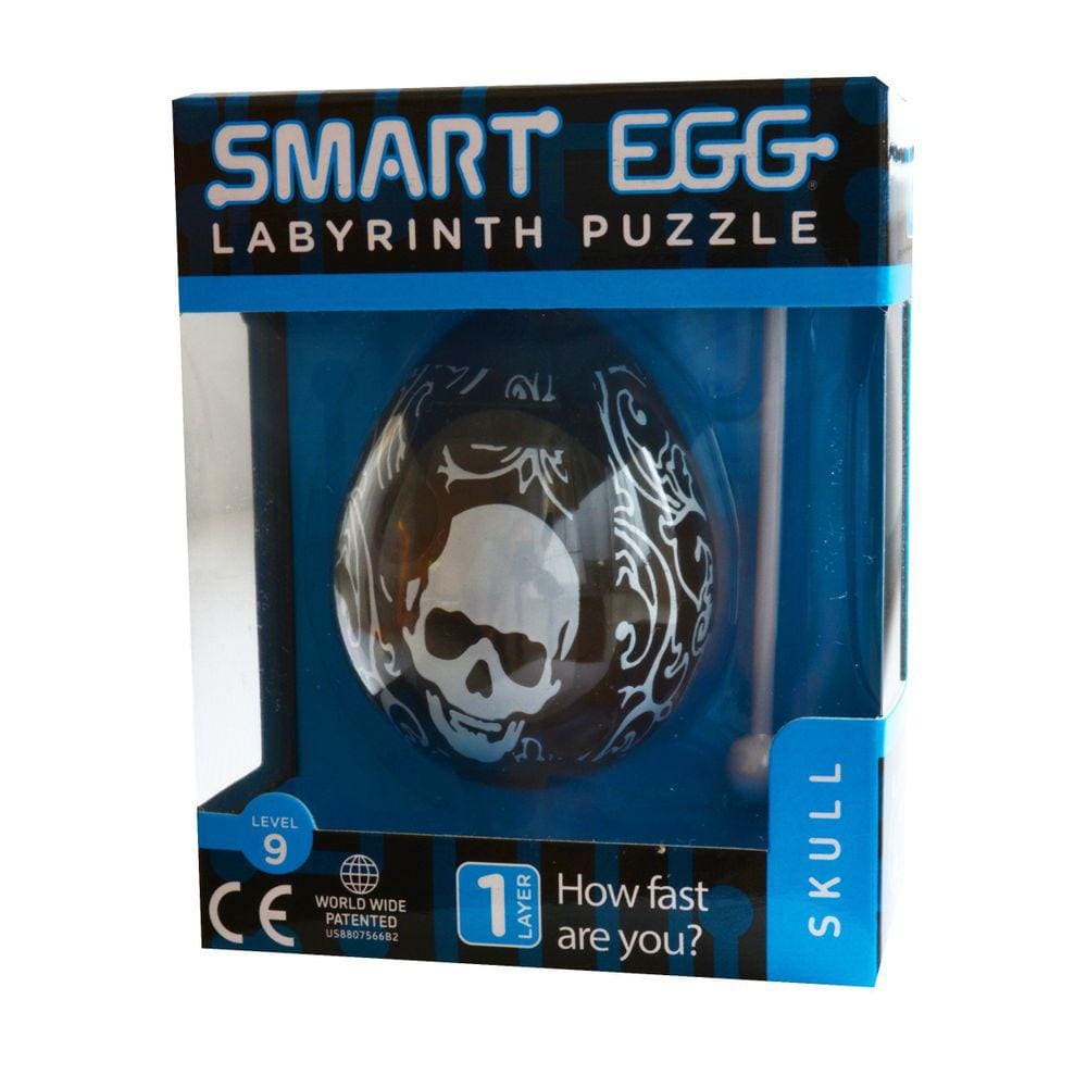 Quebra-cabeça Smart Egg Labyrinth Bepuzzled SKULL de 1 camada
