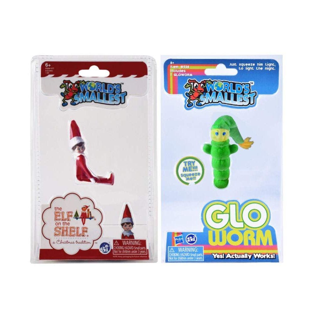 Conjunto de pacotes Glo Worlds Smallest & Elf on the Shelf da Toy World