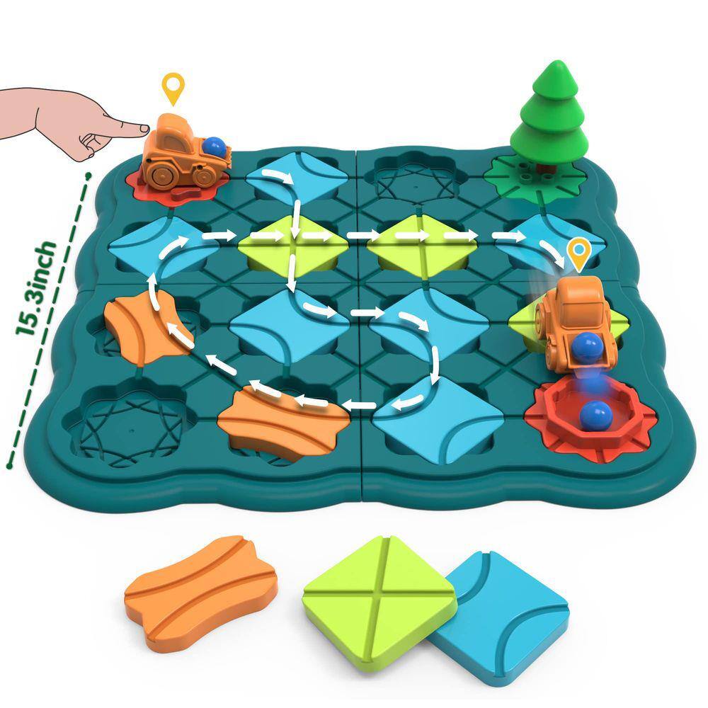 Jogo de tabuleiro STEM Bonitoto Logical Road Builder 3-7 anos