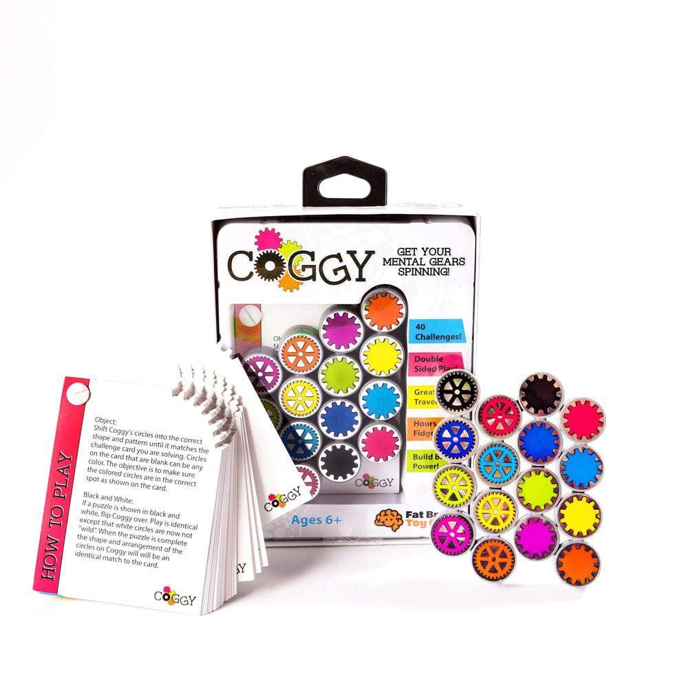 Quebra-cabeça Toy Fat Brain Toys Coggy com 40 cartas de desafio 6+