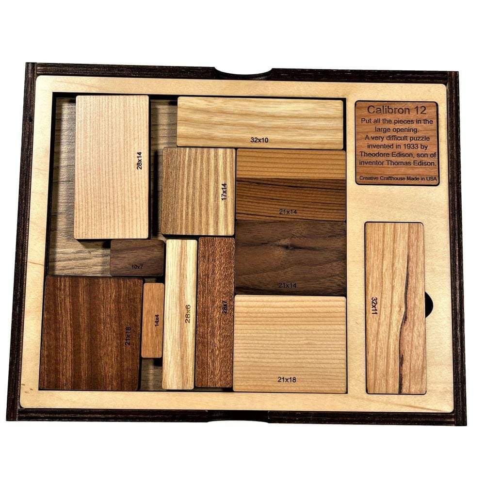 Quebra-cabeça de madeira Creative Crafthouse Calibron 12 Brain Teaser
