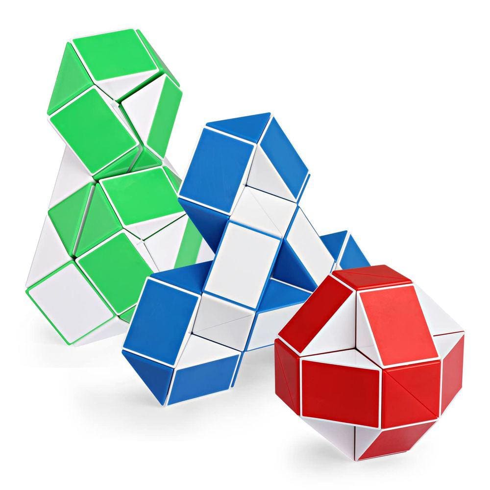 Puzzle Fidget Snake Cube Twist Ganowo, tamanho grande, 3 unidades