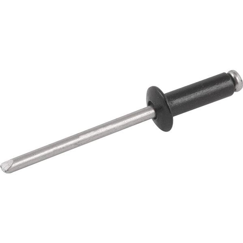 Rebite Alumínio Preto 3,2x16mm 316 com 1000 peças - Vonder