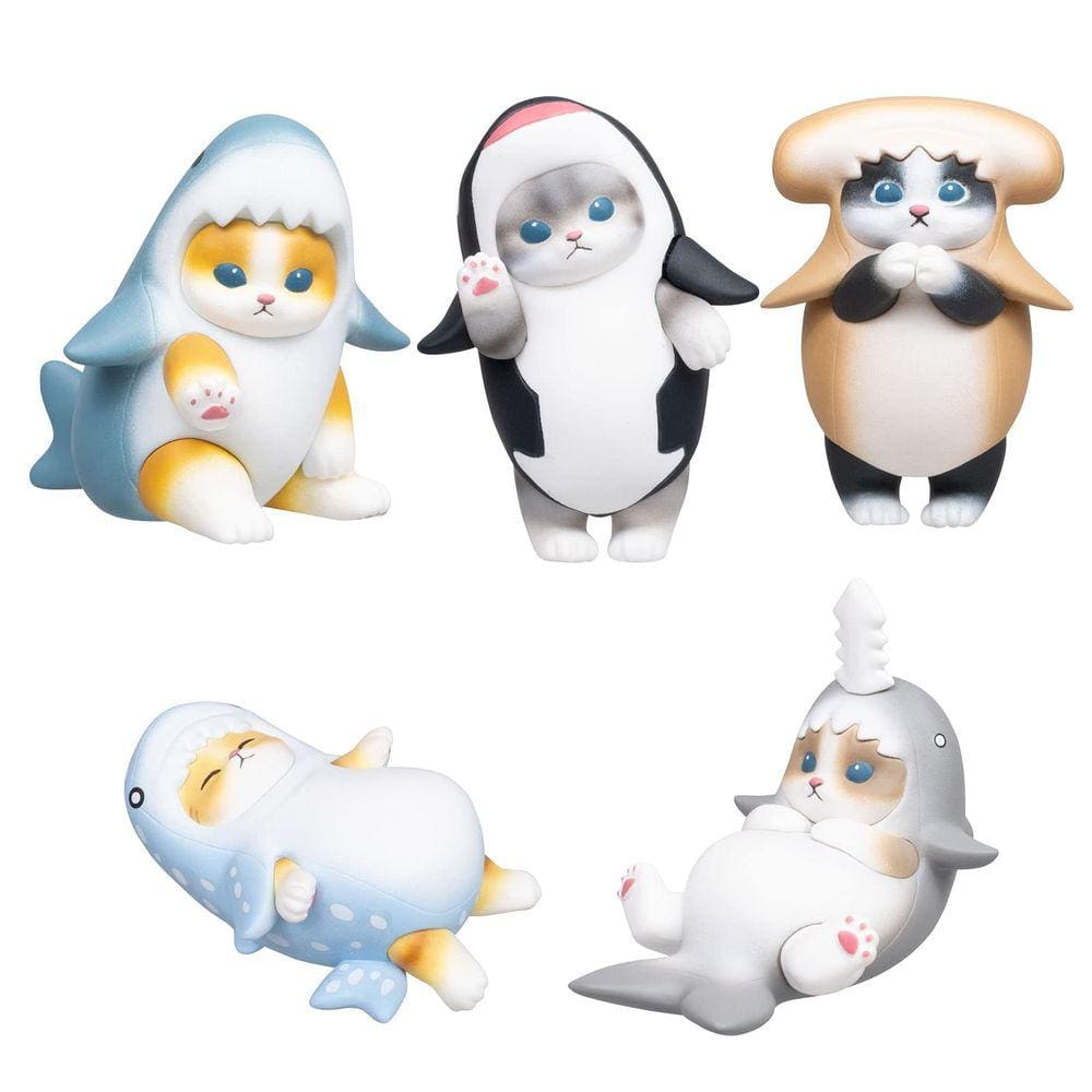 Caixa cega Qualia Mofusand Samenyan com 1 de 5 minifiguras de gato