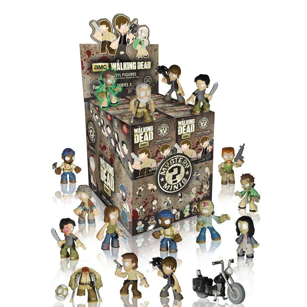 Minifigura misteriosa Funko Walking Dead Série 3 com 5,7 cm de altura