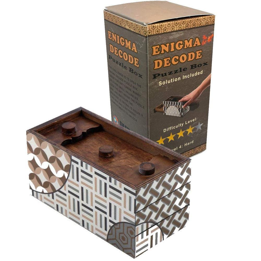 Caixa de quebra-cabeça Winshare Enigma Decode Secret com 2 compartimentos