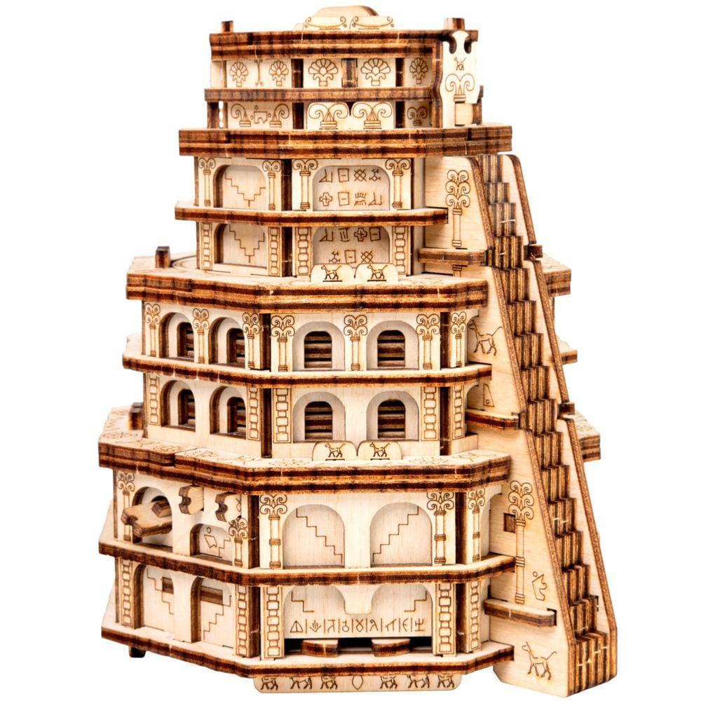 Caixa de quebra-cabeça para jogos de fuga ESC WELT Quest Tower com comparação oculta