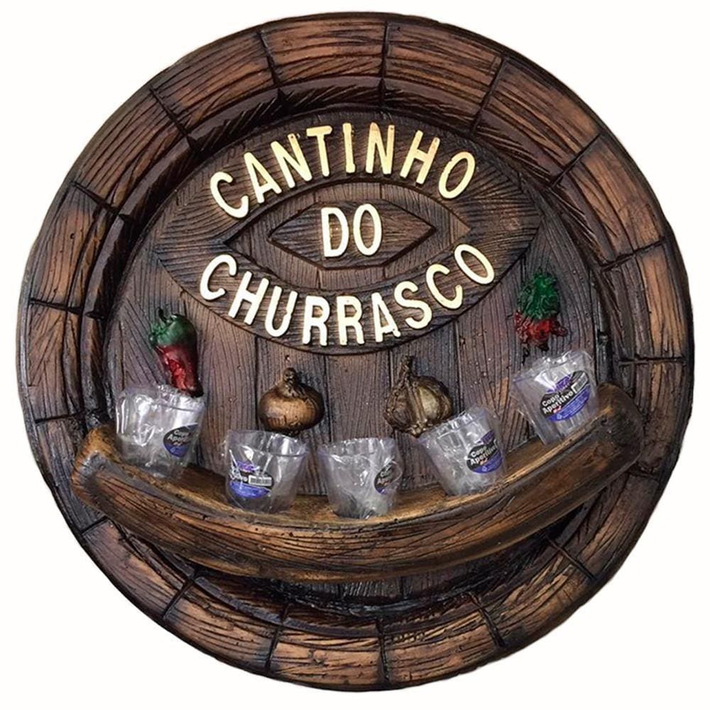 Pingometro Placa Tampa De Barril Decorativa 5 Copos
