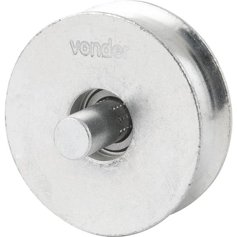 Roldana p/ Portão 2.1/2” Tipo U Aço Zincado R.Pino Vonder