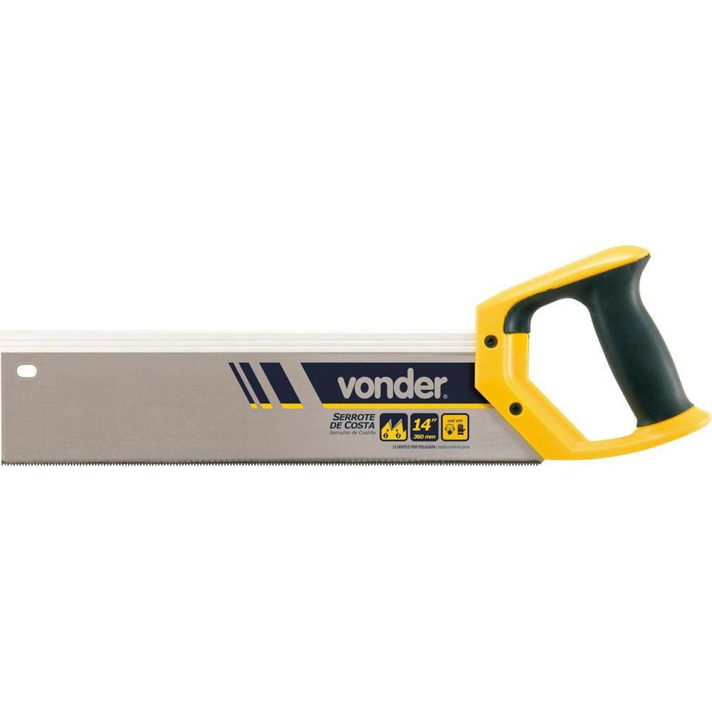 Serrote de costa 14” 13d cabo plástico - Vonder