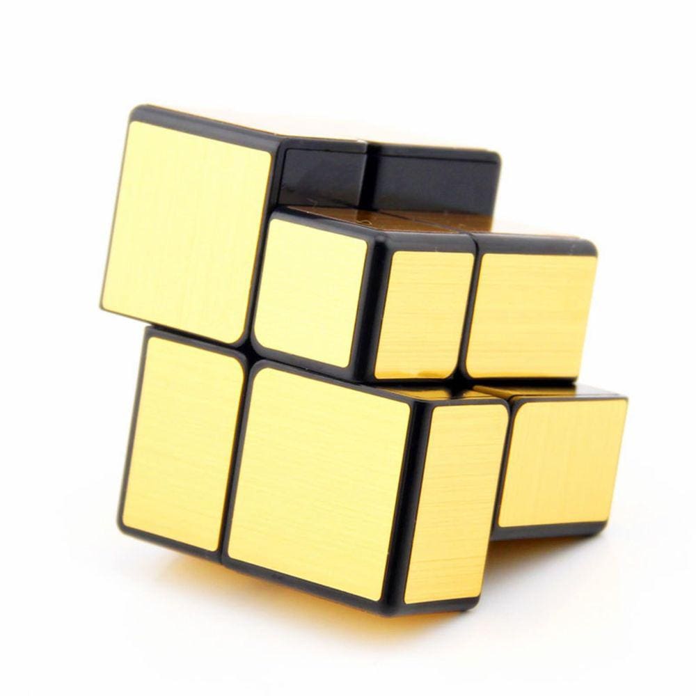 Quebra-cabeça Cuberspeed Qiyi 2x2 Mirror Golden Magic Cube