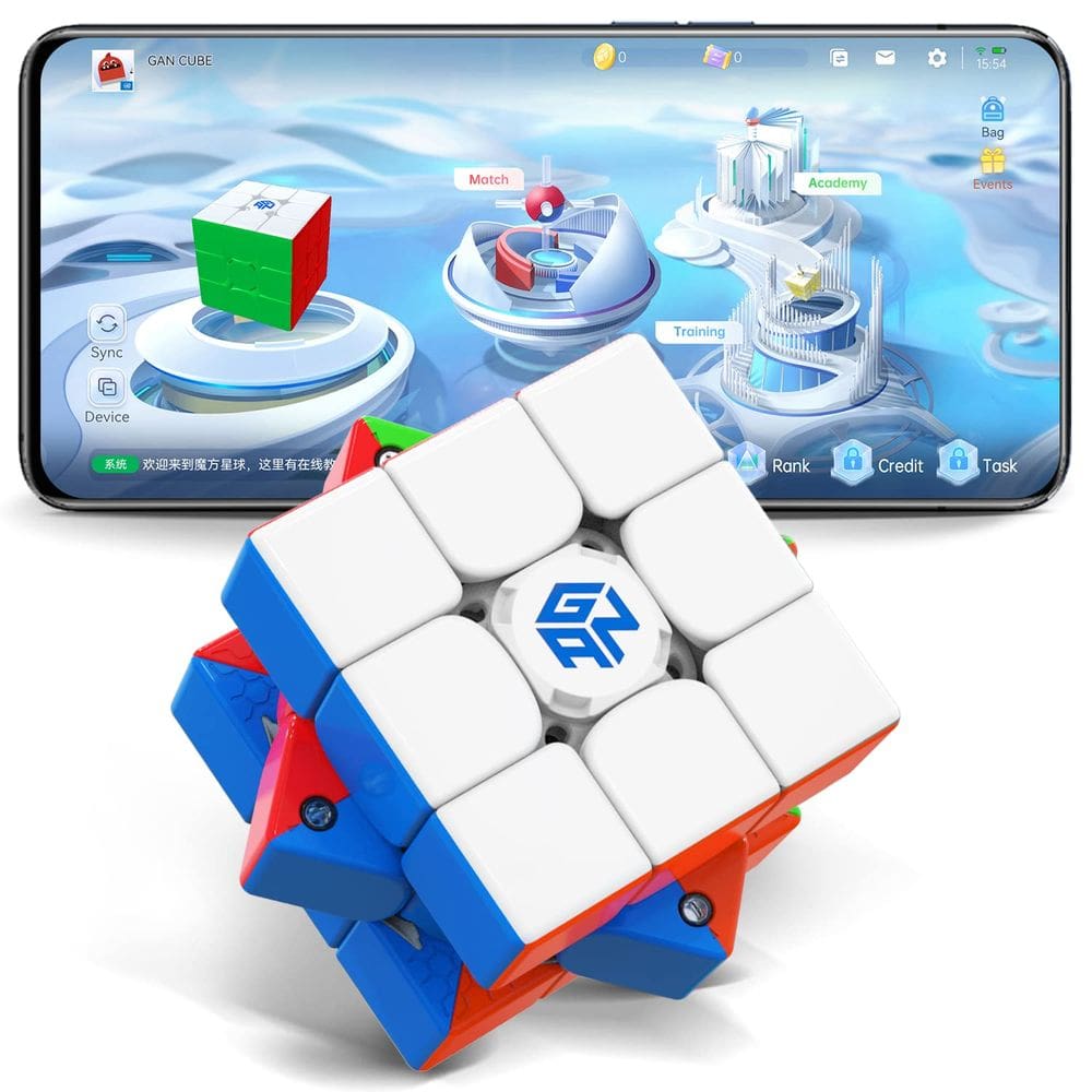 Magnético sem adesivo Speed Cube GAN 356 i 3 com Cution A
