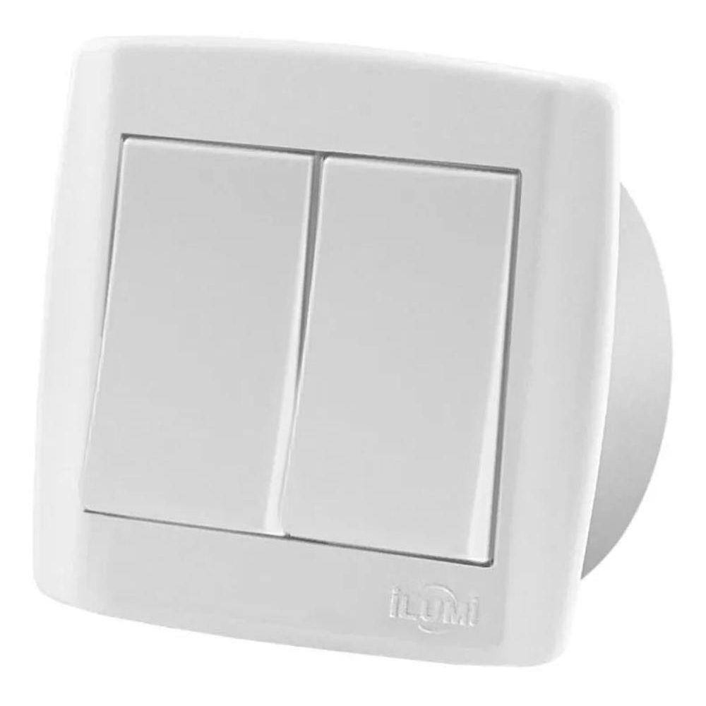 Interruptor Simples Duplo P/ Móveis Ilumi Slim