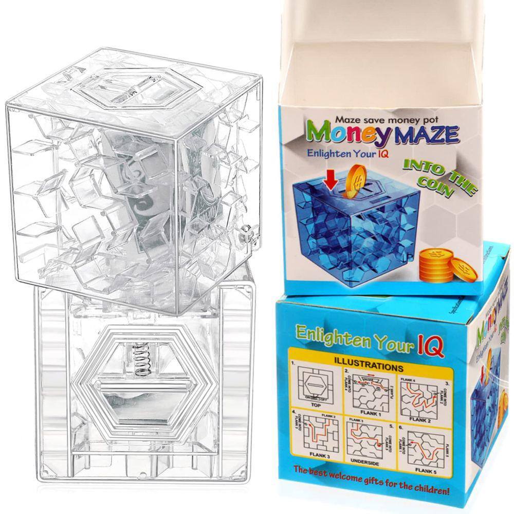 Caixa de quebra-cabeça Money Maze Hanaive Kids, presente de aniversário, 2 peças