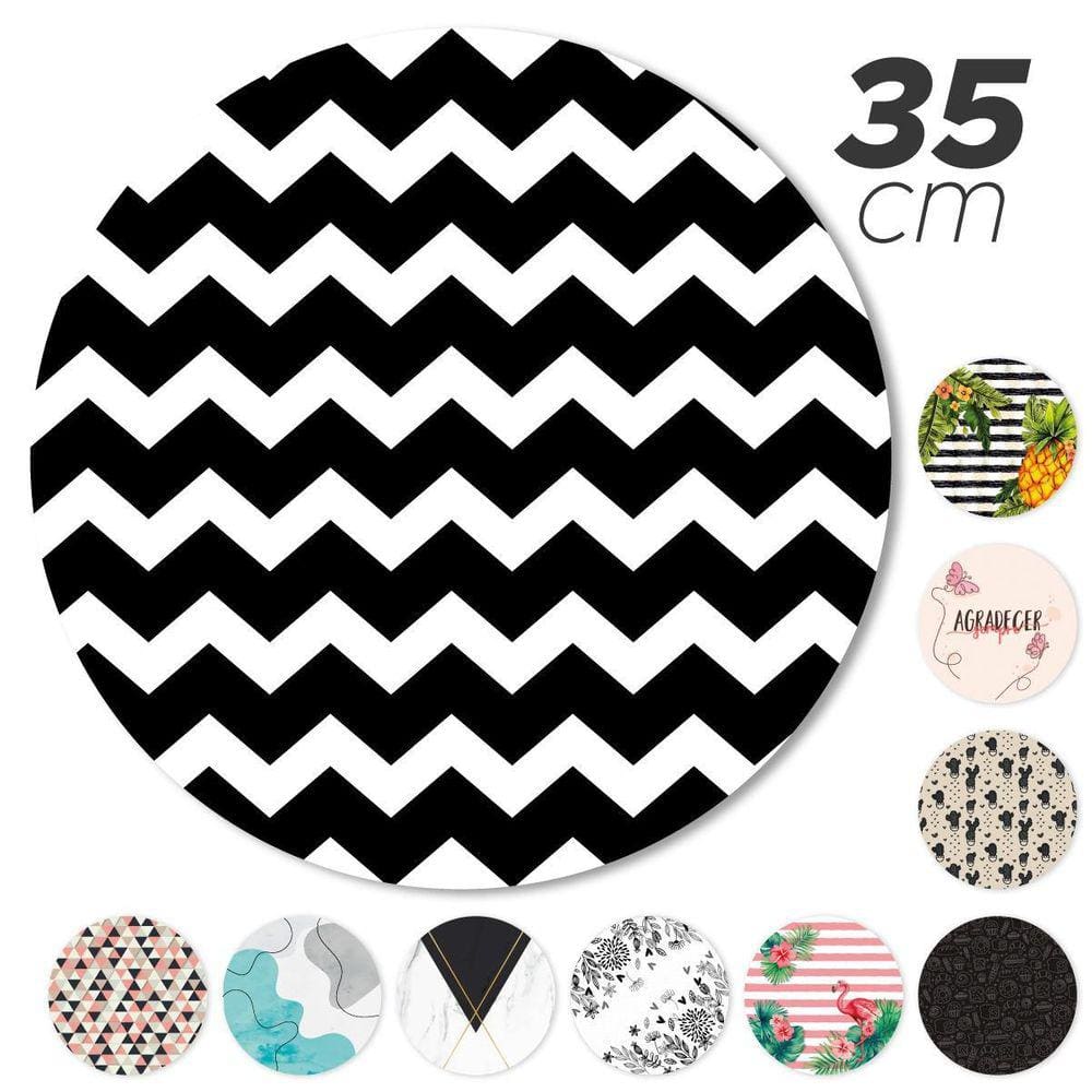Kit 6 Capas Sousplat Jogo Americano Sala Jantar Chevron