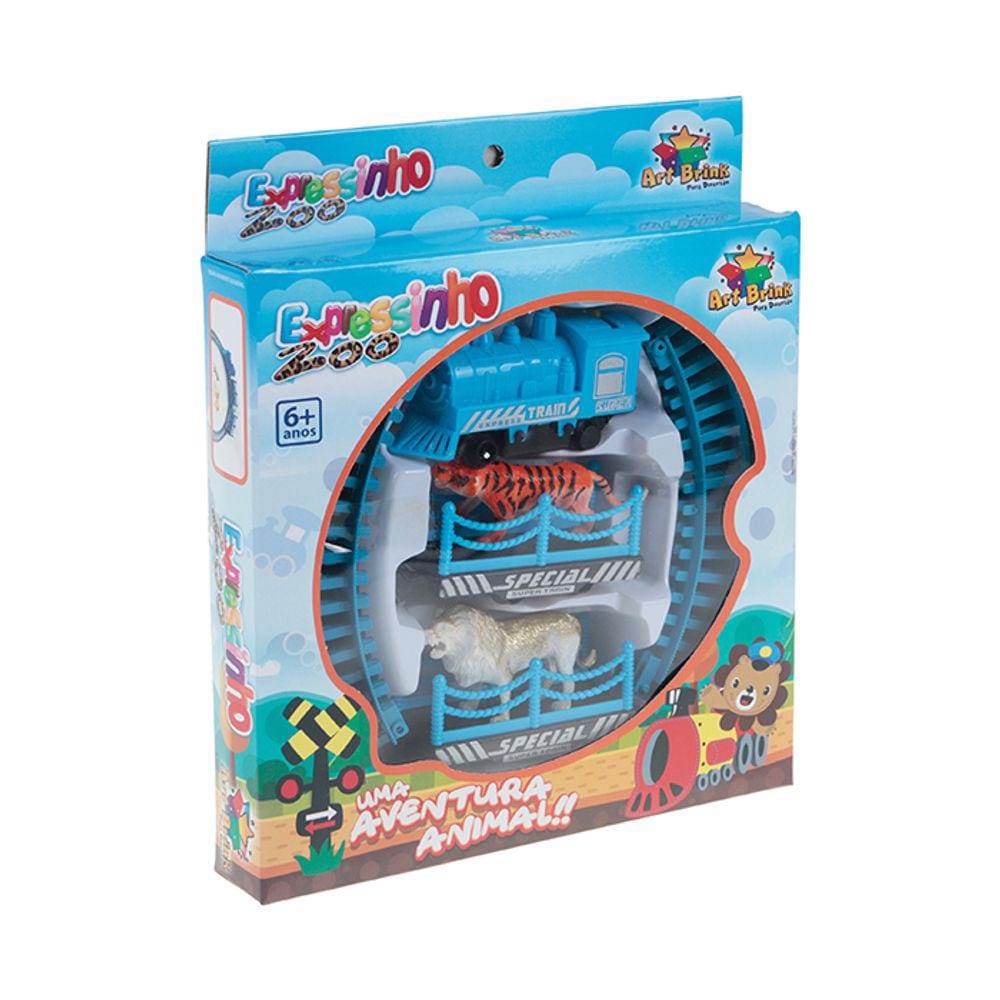 Trem Expressinho Zoo Uma Aventura Animal Art Brink