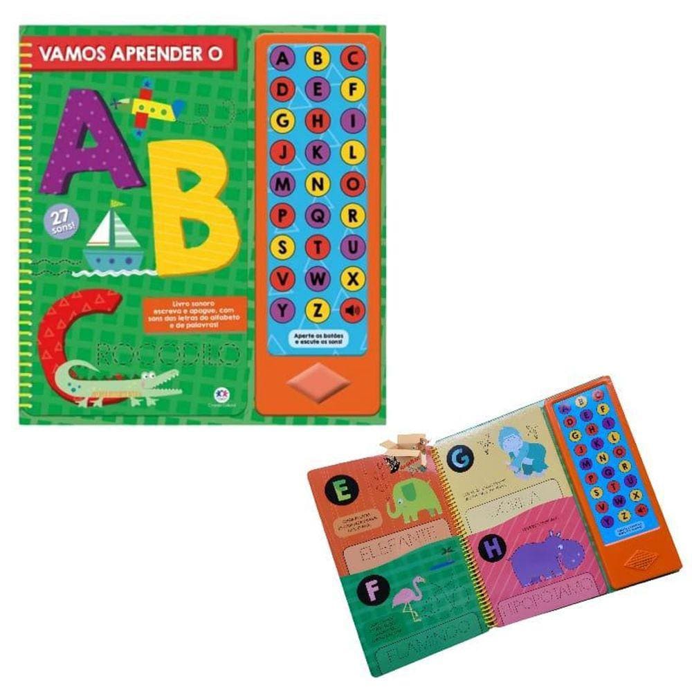Livro Sonoro Musical Ouvindo Sons Vamos Aprender O Abc