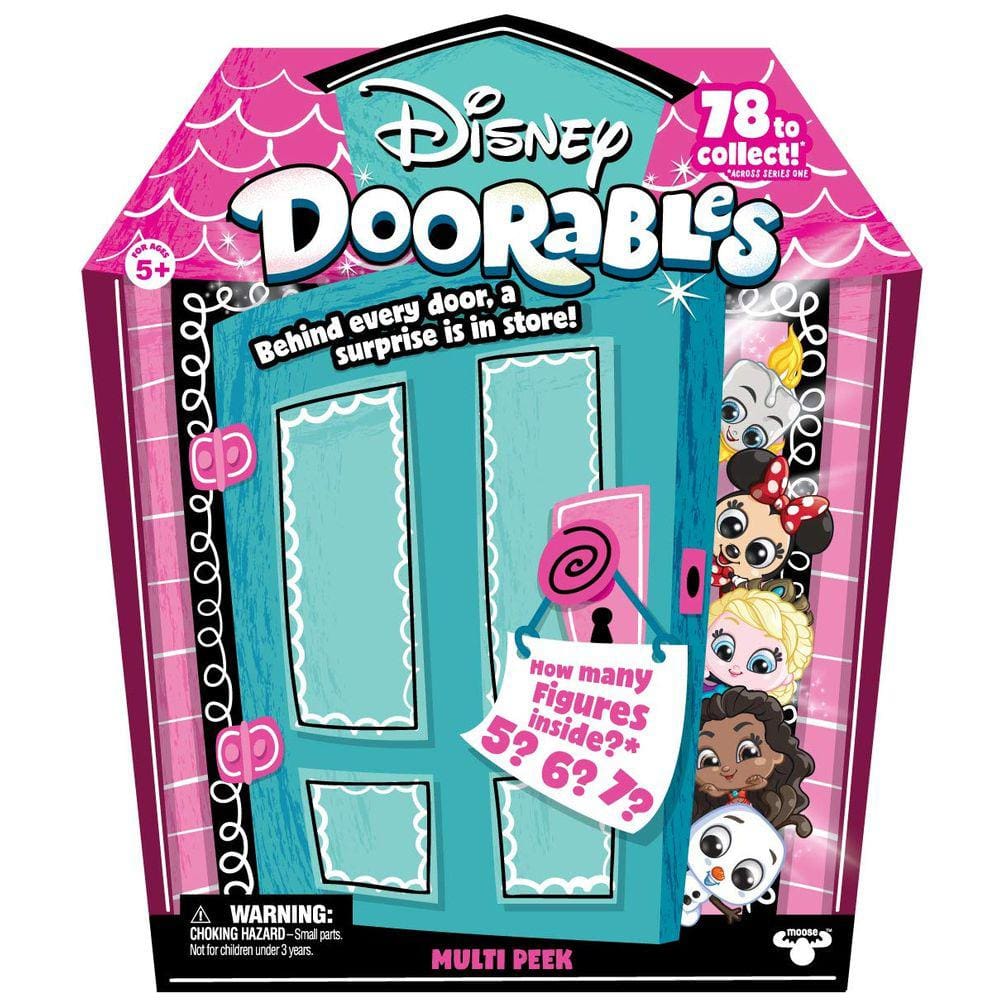 Conjunto de bonecos de brinquedo Disney Doorables Multi Peek com 5-7 bonecos