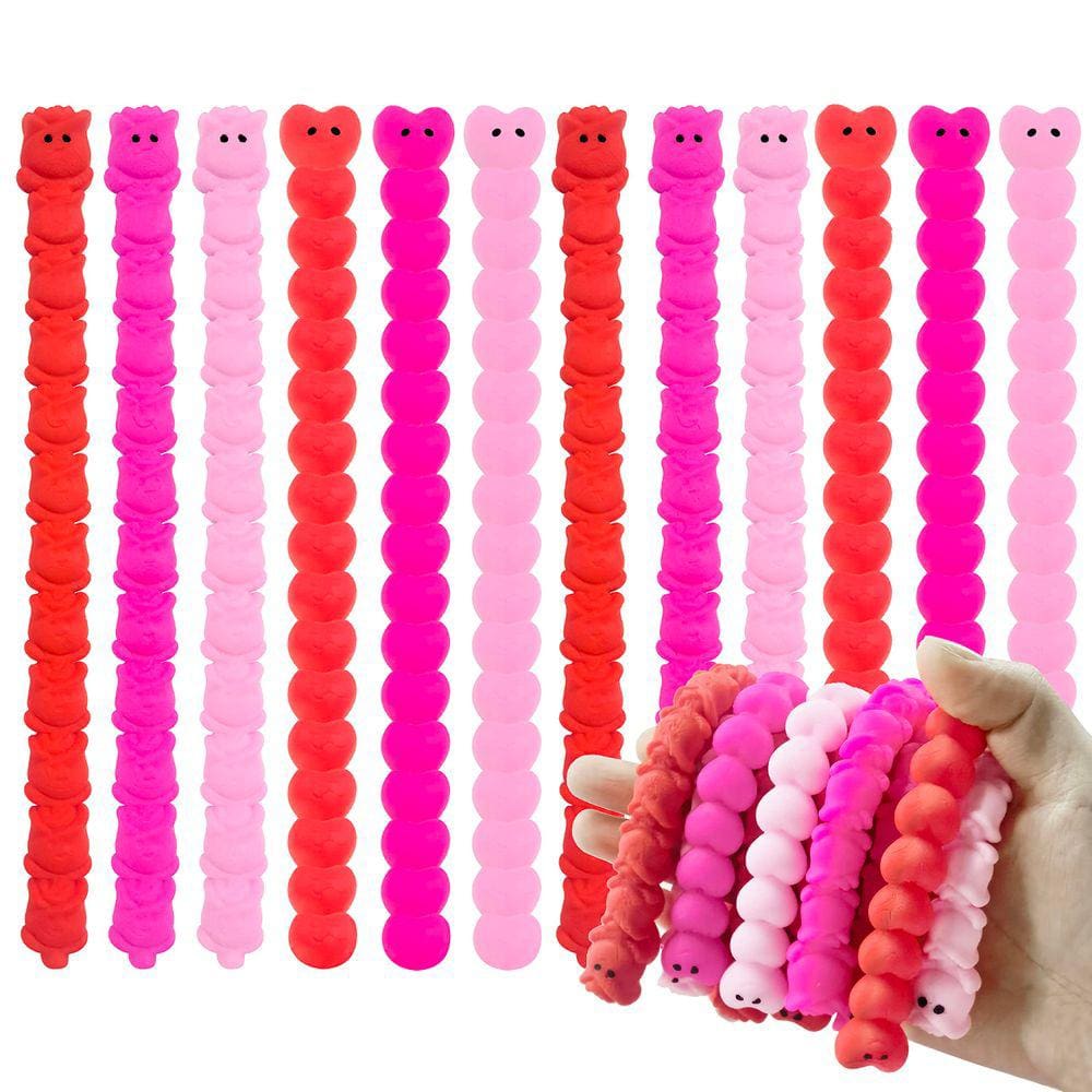 Brinquedos sensoriais Fidget com cordas elásticas 36 peças de Dia dos Namorados