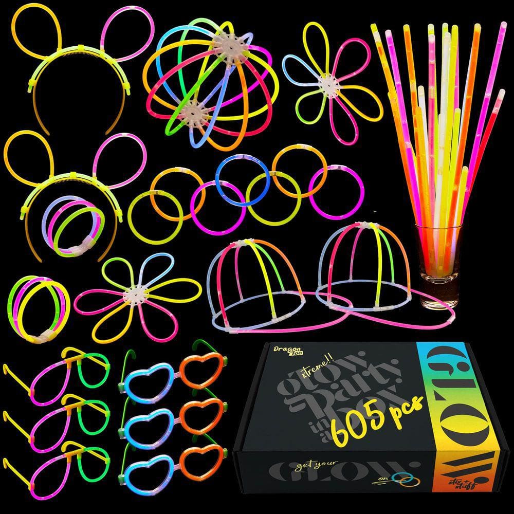 Conjunto Glow Stick Dragon Too 605 peças com conectores