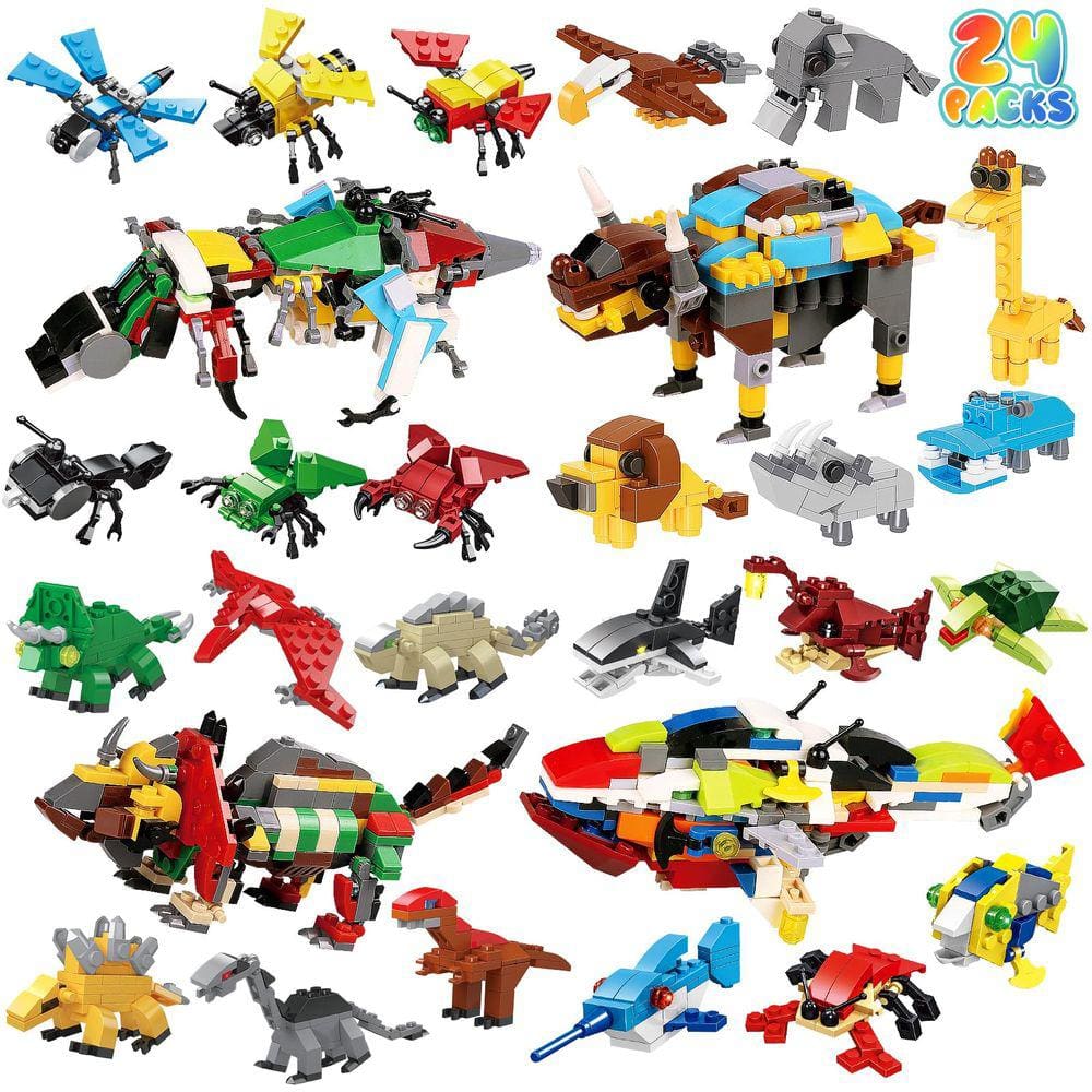 Conjunto de blocos de construção Aruemp Easter Egg Stuffer para crianças, 720 unidades