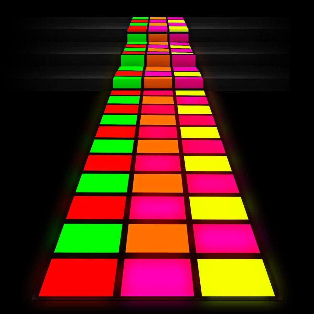 Tapete Neon Dance Floor Haull 300 x 100 cm Blacklight