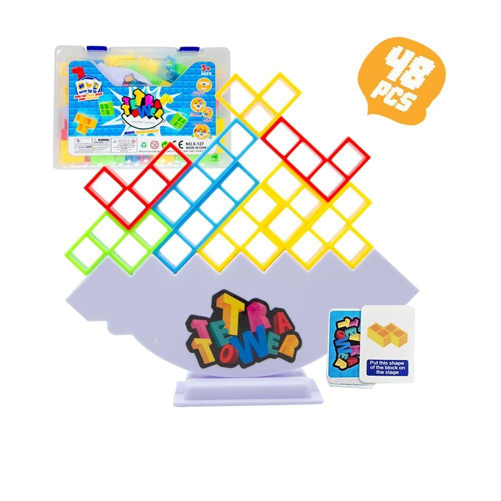 Jogo Balance Stacking Blocks RAYCCI Tetra Tower 48 unidades