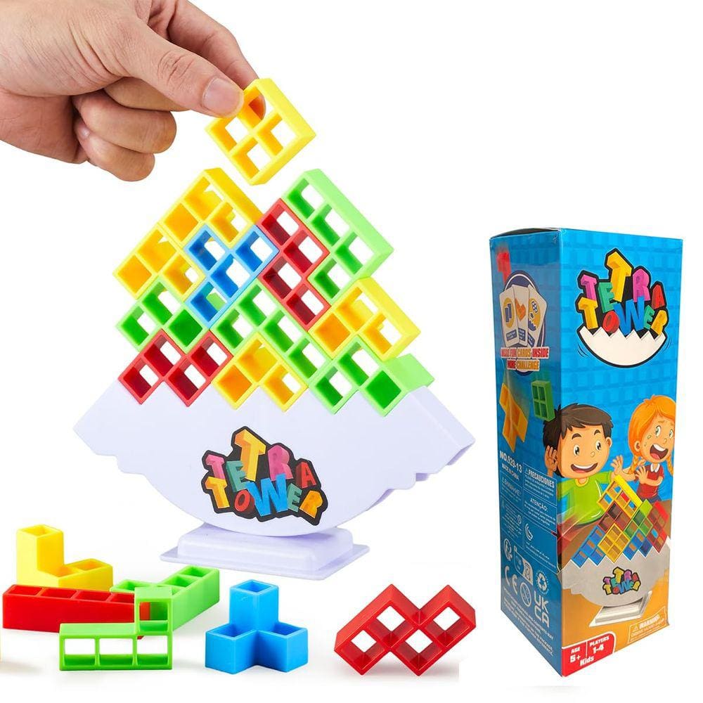 Jogo de empilhamento YangBu Tetra Tower 32 unidades para crianças e adultos
