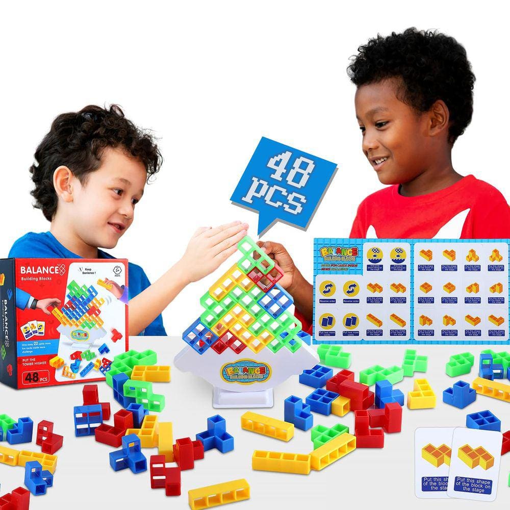 Jogo Tetris Stack TetraTower OKREVIEW Swing Stack High Child