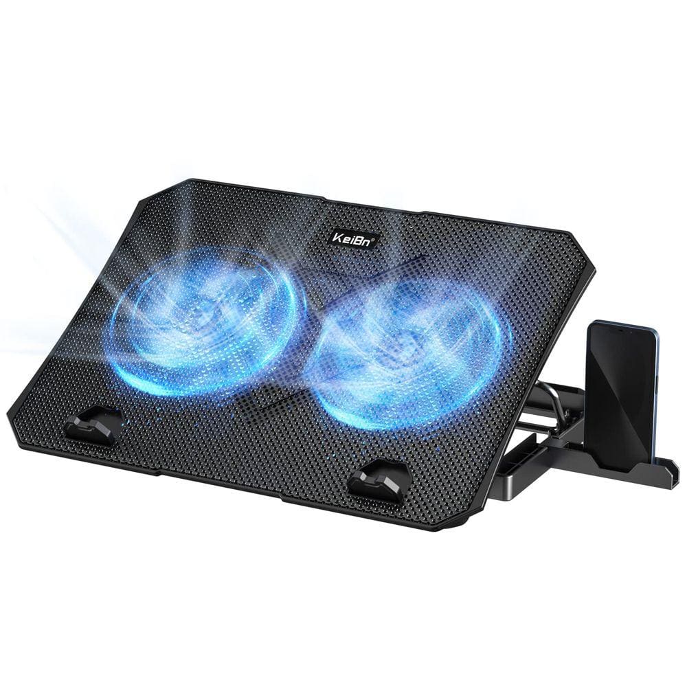 Almofada de resfriamento para laptop KeiBN S039 com 2 ventiladores para laptop de 10-15,6"