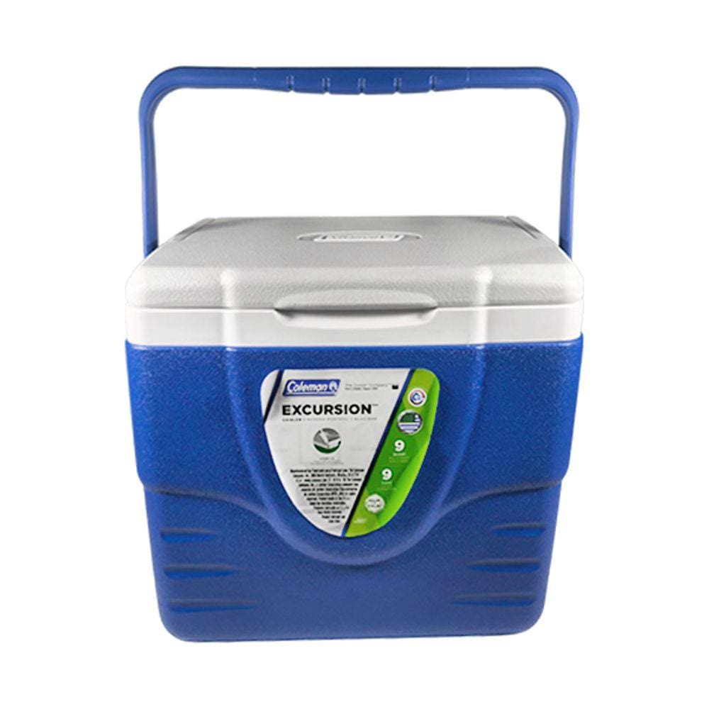 Caixa Térmica Cooler Coleman 9QT 8,5L Alça Superior Tampa Articulada 9 Latas