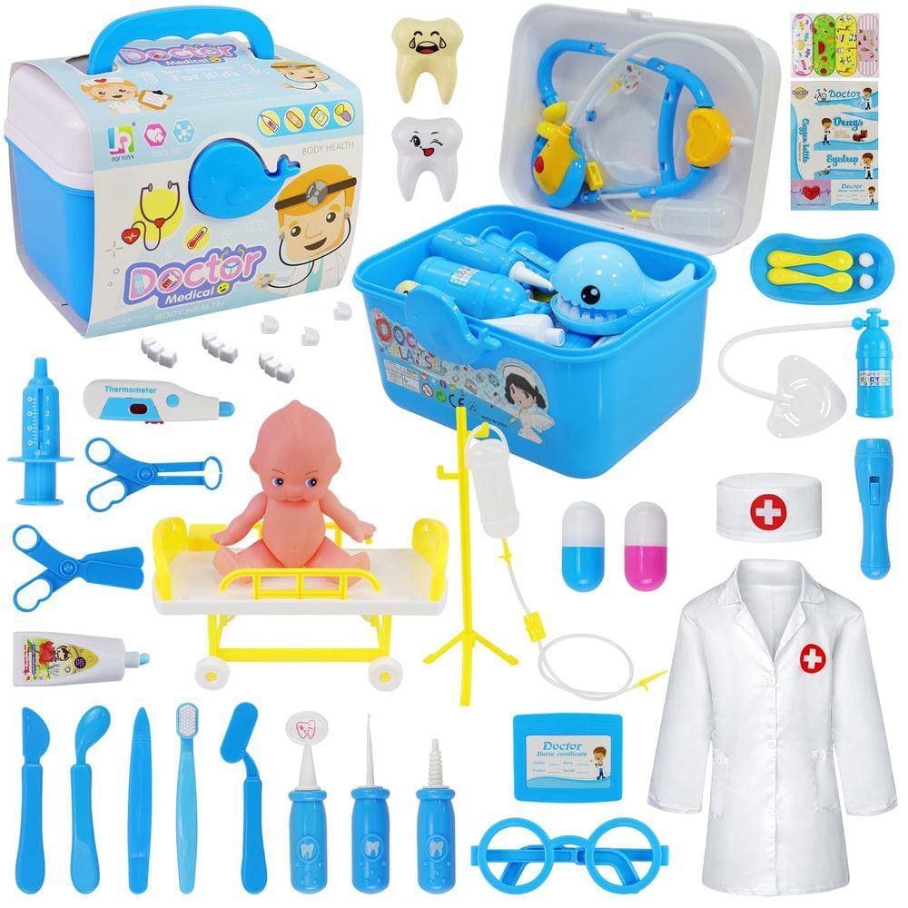 Doctor Kit Motiloo Doctor Kit para crianças de 3 a 5 com 51 unidades