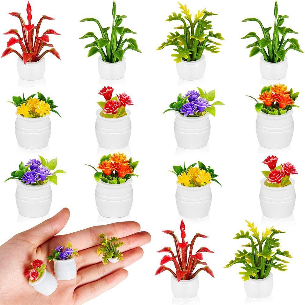Planta de bonsai em miniatura Dollhouse Plant 14 peças Skylety