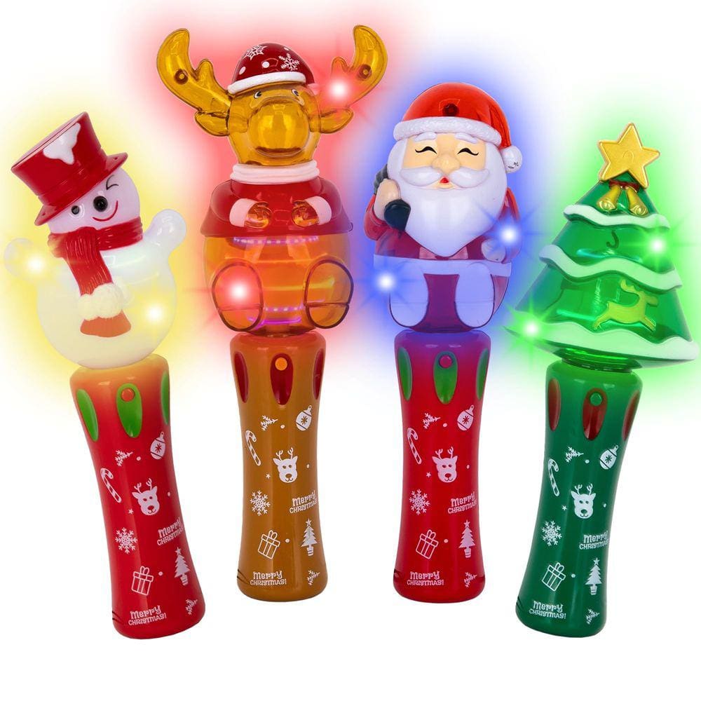 Conjunto de 4 crianças Spinner Wands ArtCreativity Light Up Christmas
