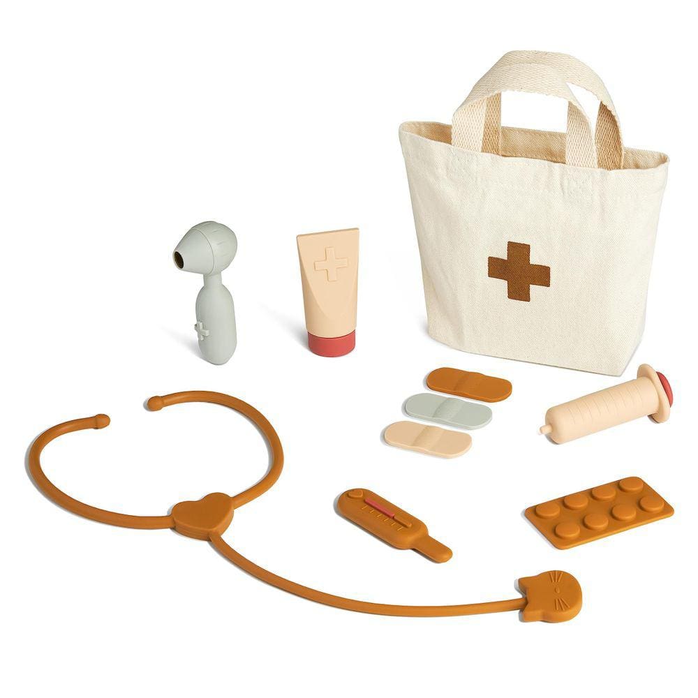 Doctor Playset NEAFRON Kids com bolsa de armazenamento médico, 10 unidades