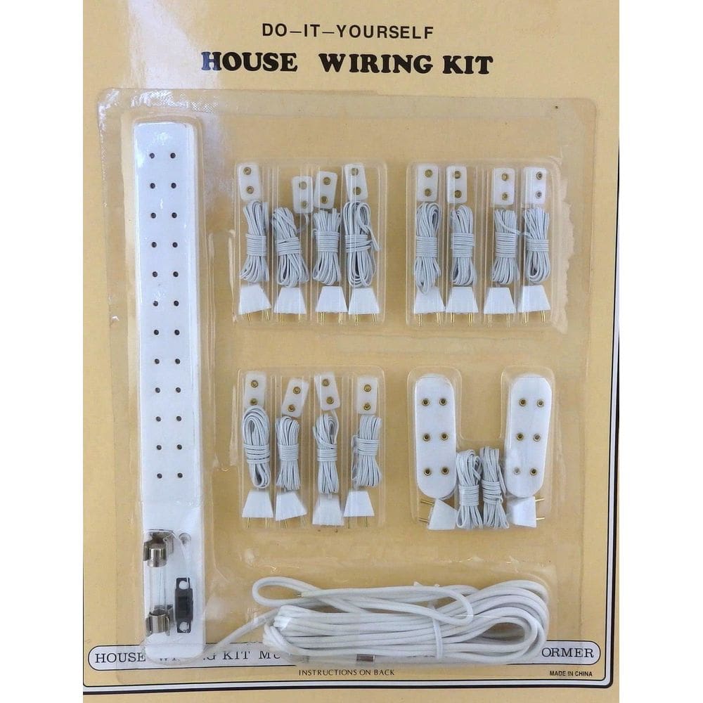 Conjunto de fiação Dollhouse Miniature 1:12 Scale 12V Melody Jane