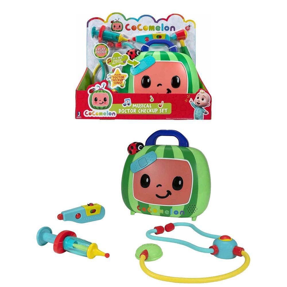 Doctor Playset CocoMelon Musical Checkup com 9 sons e frases
