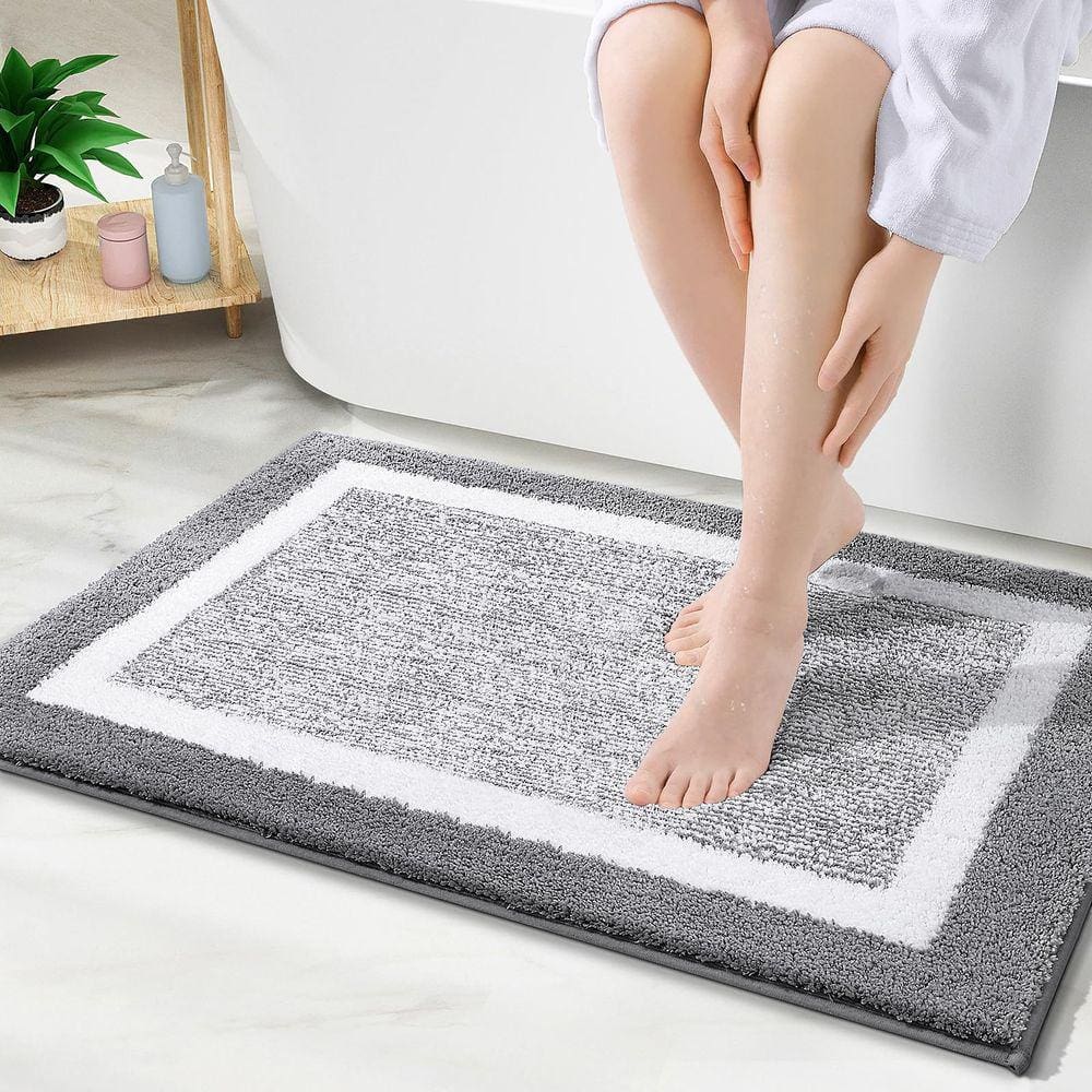 Tapete de banho OLANLY Tapetes de banheiro de microfibra extra macia 60x40cm