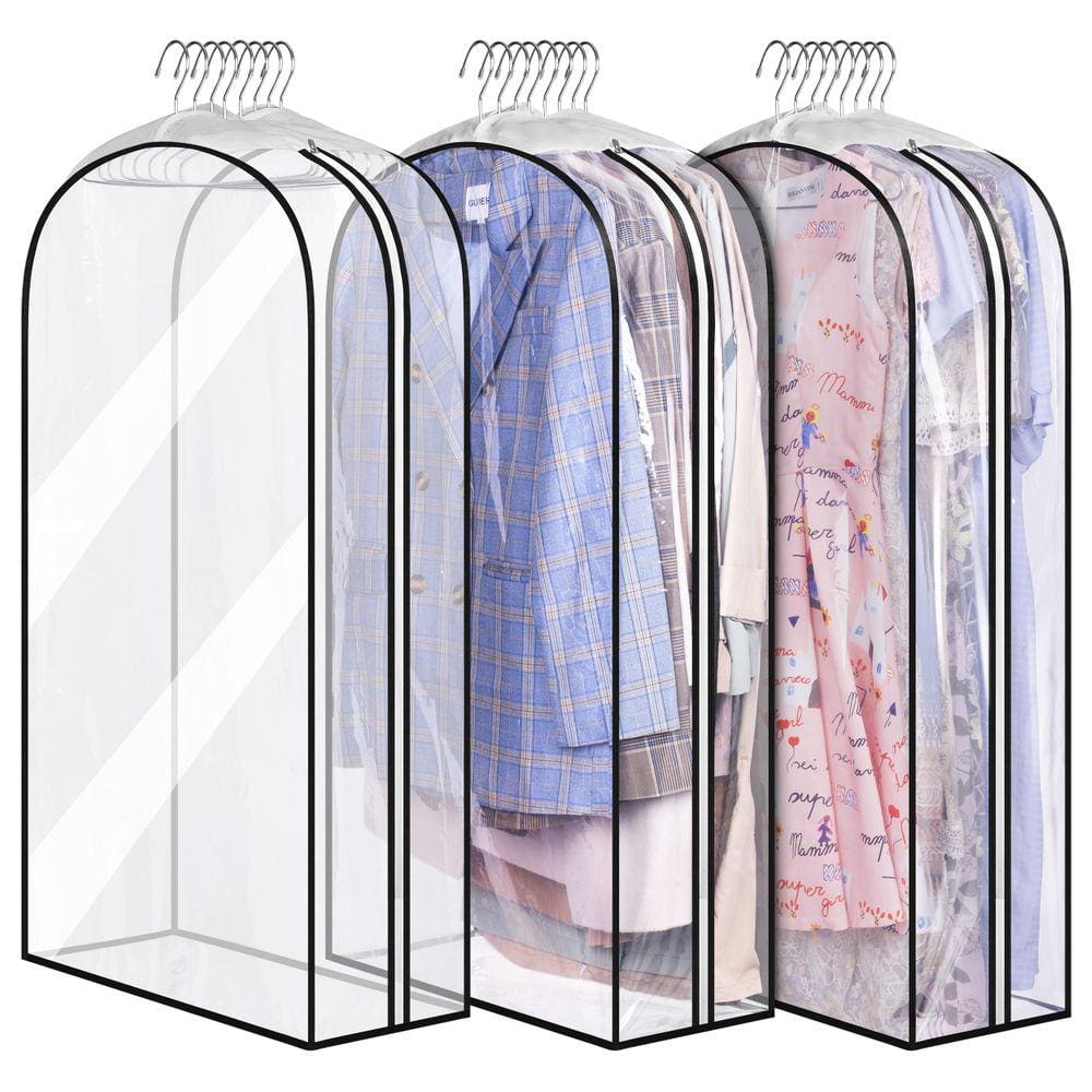 Bolsa de roupas MISSLO All Clear 40x24x10cm, 3 pacotes para armário