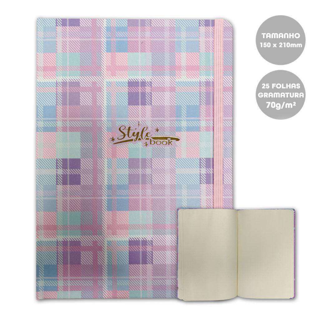 Caderno Xadrez A5 Style Book 15X21Cm 25Fls 70G/M Merci