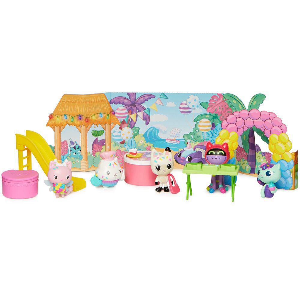 Conjunto de livros de adesivos Gabbys Dollhouse Pandy Paws Birthday w/ Bon