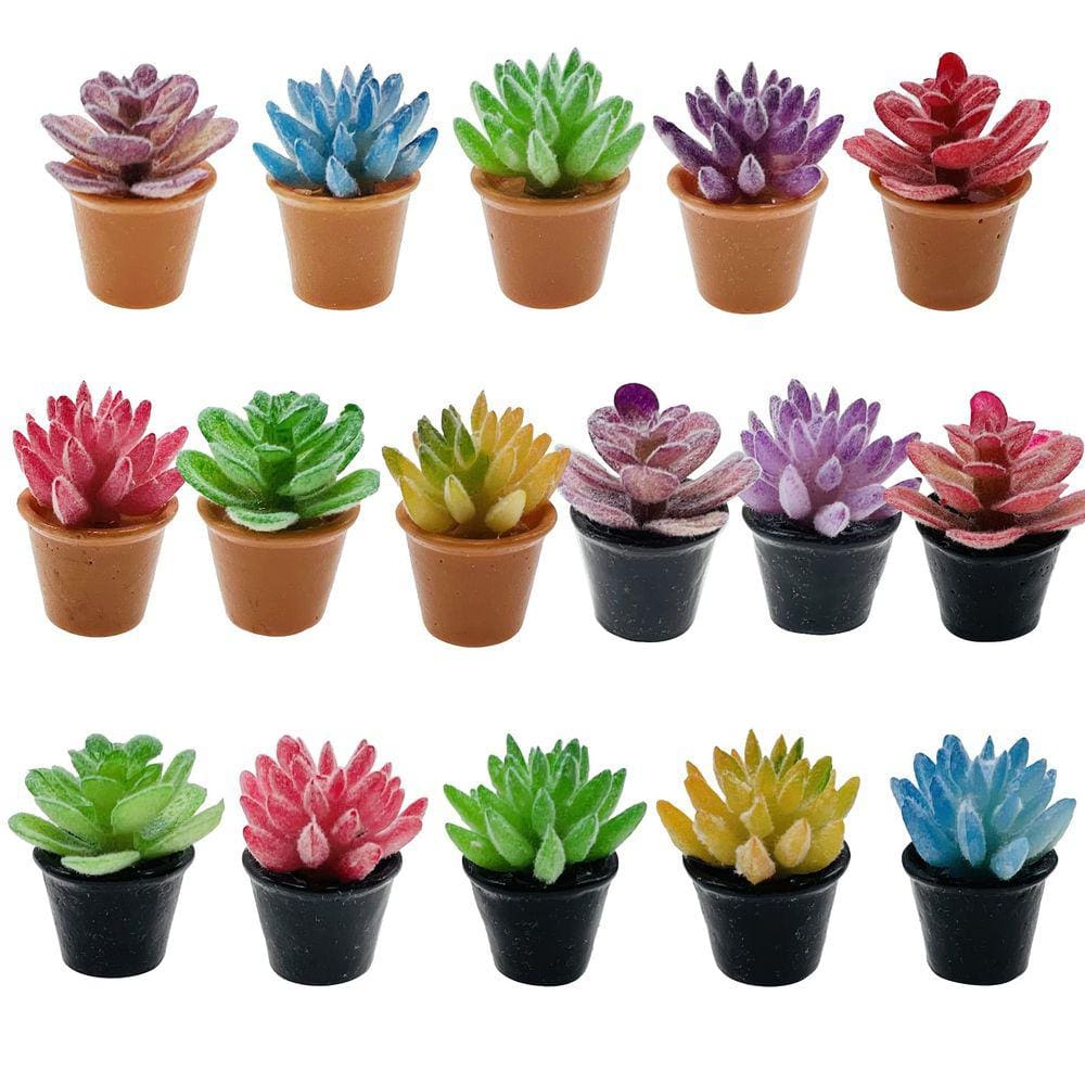 Bonsai Dollhouse Plant Miniature Cayway Artificial 16 peças