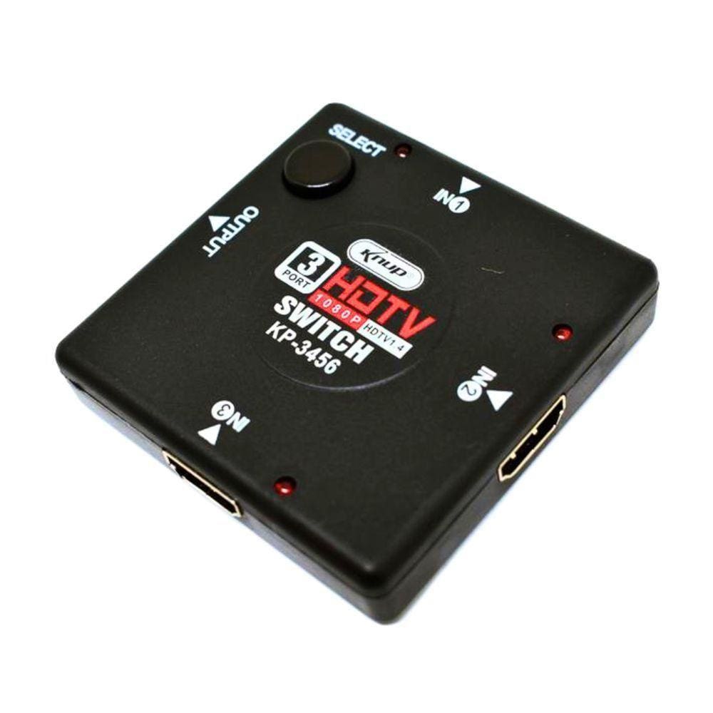 Switch Hdmi 3 Entrada 1 Saida Xc-hub-hdmi