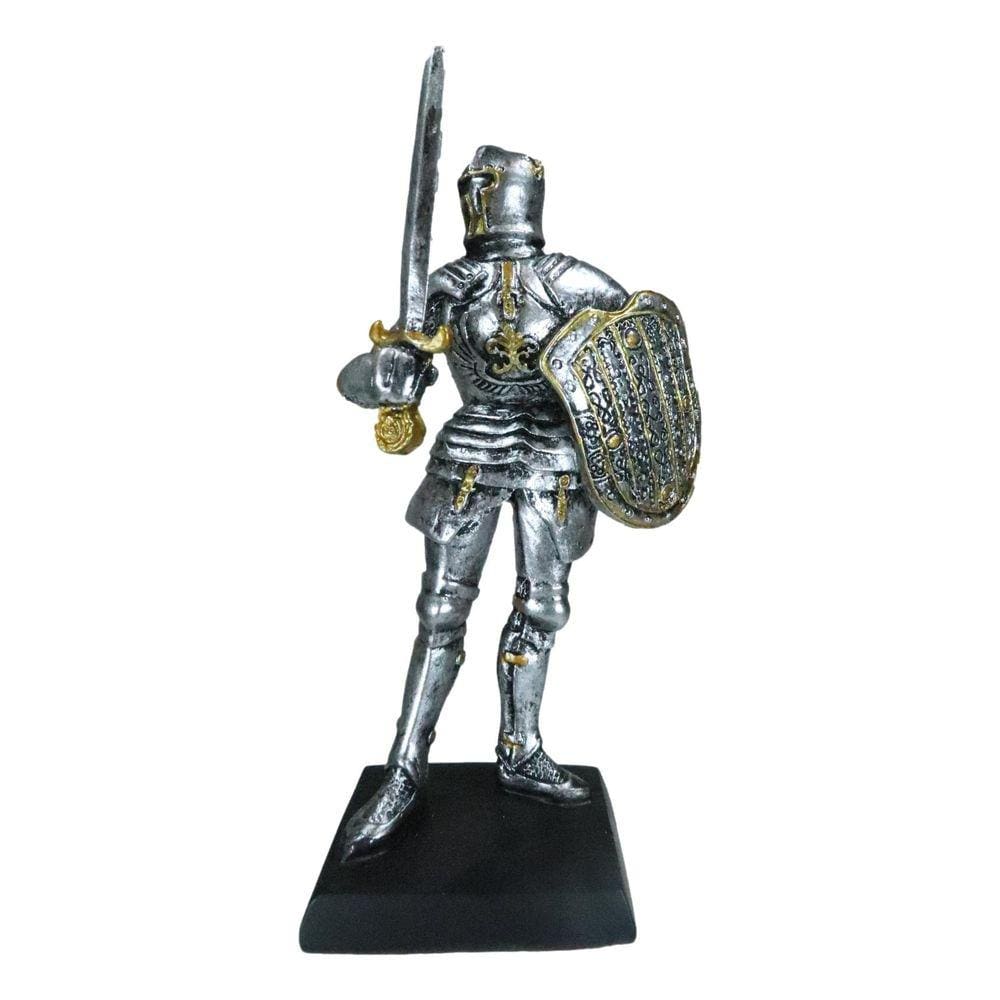 Mini estatueta Ebros Gift Medieval Valiant Knight com 12 cm de altura
