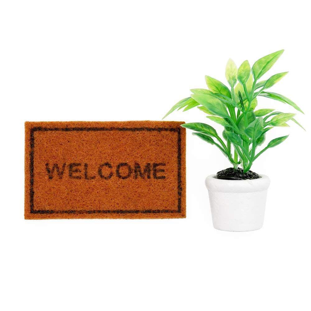 Acessórios de decoração Odoria Miniature Plants Doormat 1/12