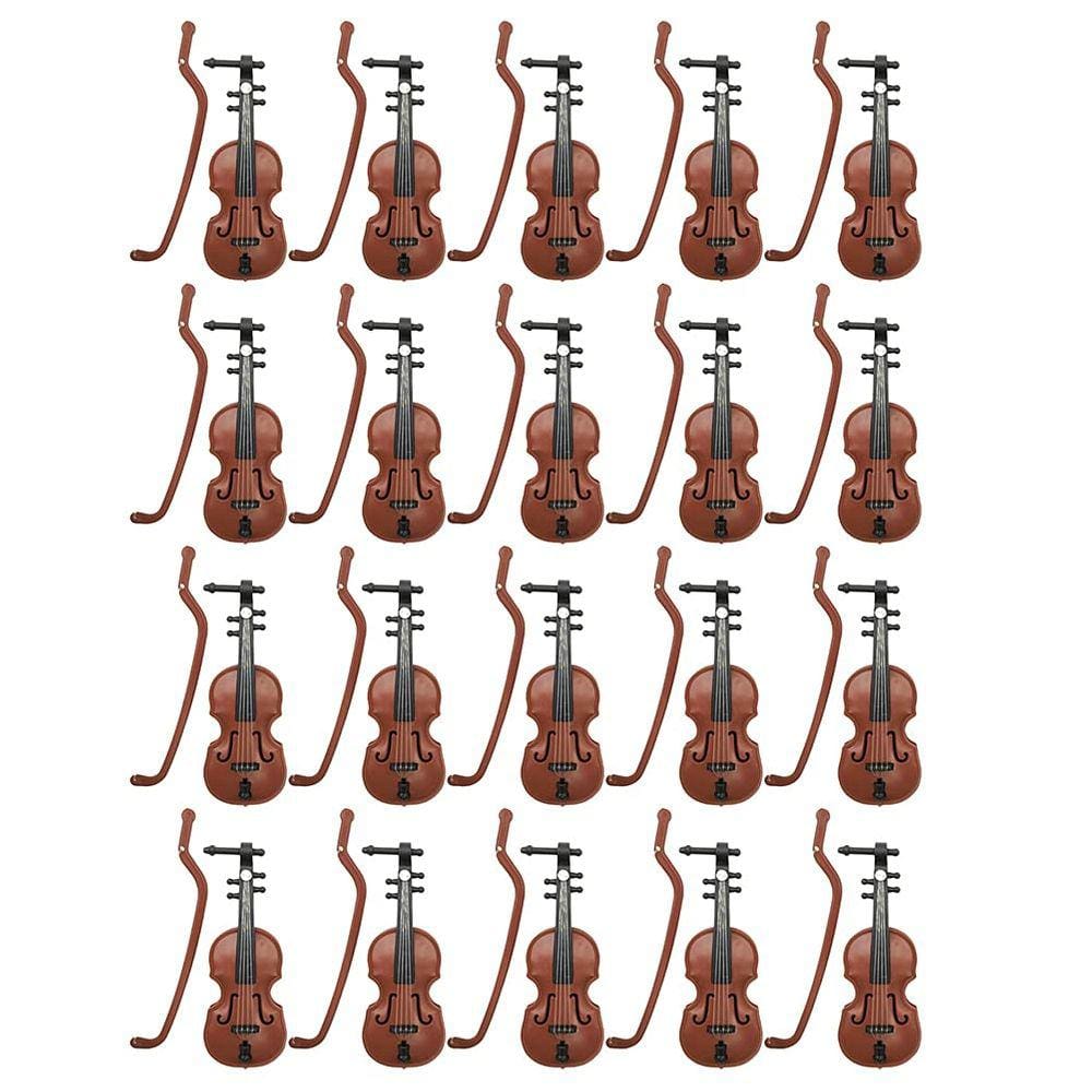 Violino em miniatura LUOZZY Tiny Violin Model Dollhouse Decor 40